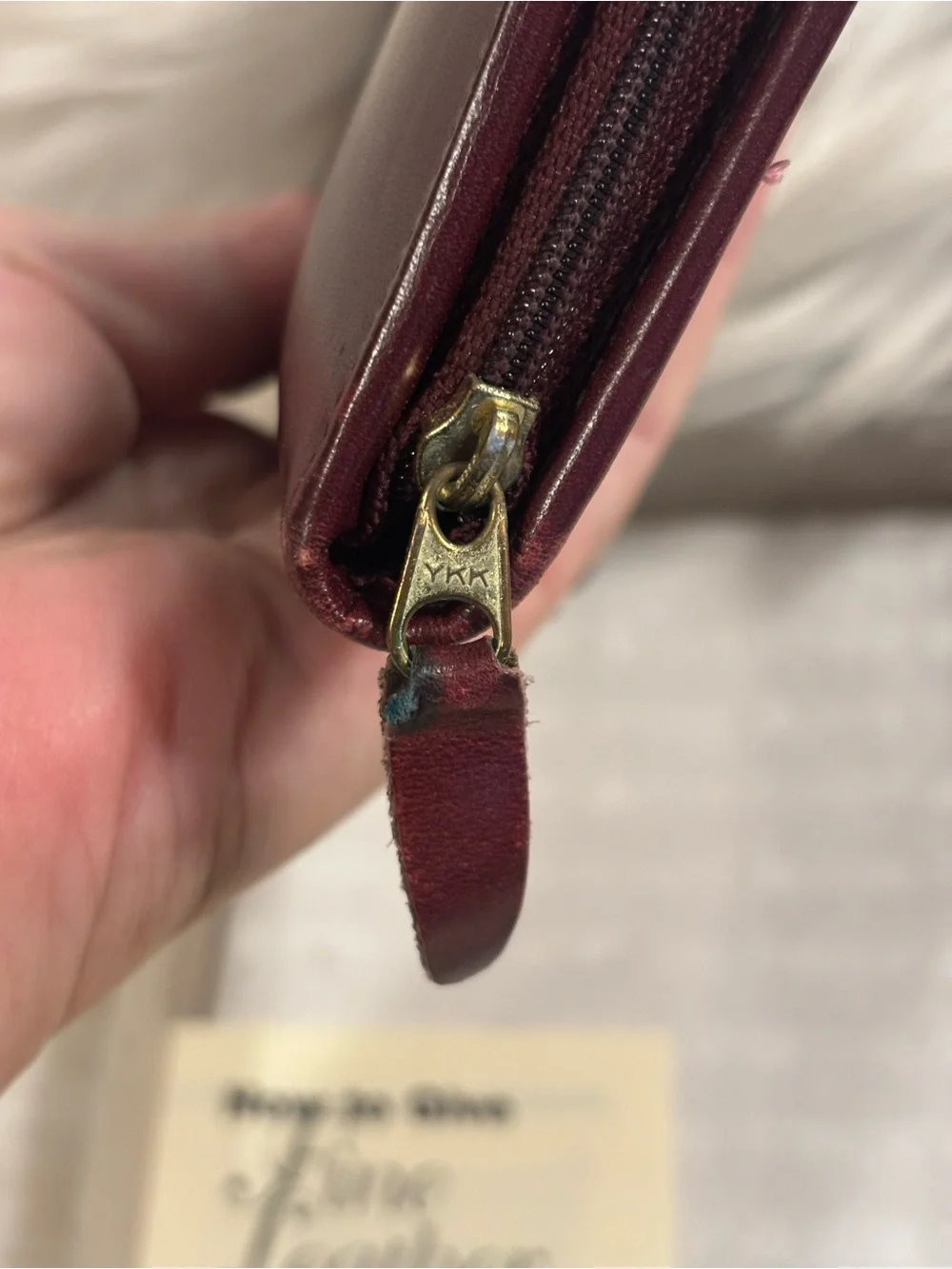 Vintage Leather Daytimer Zippered Planner